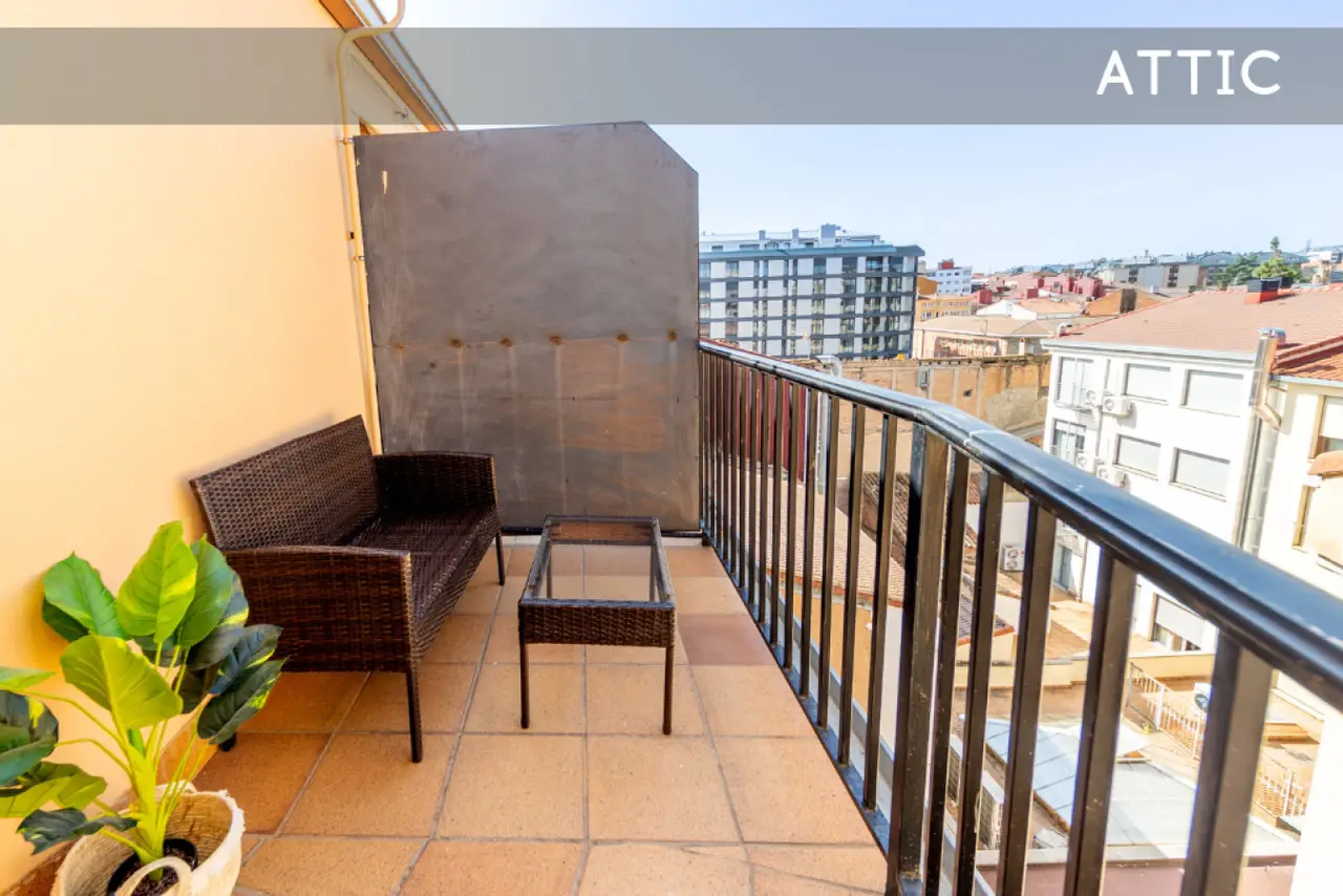 Terraza del apartamento en Soria